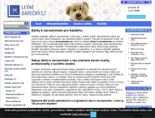 Tablet Screenshot of levne-darecky.cz